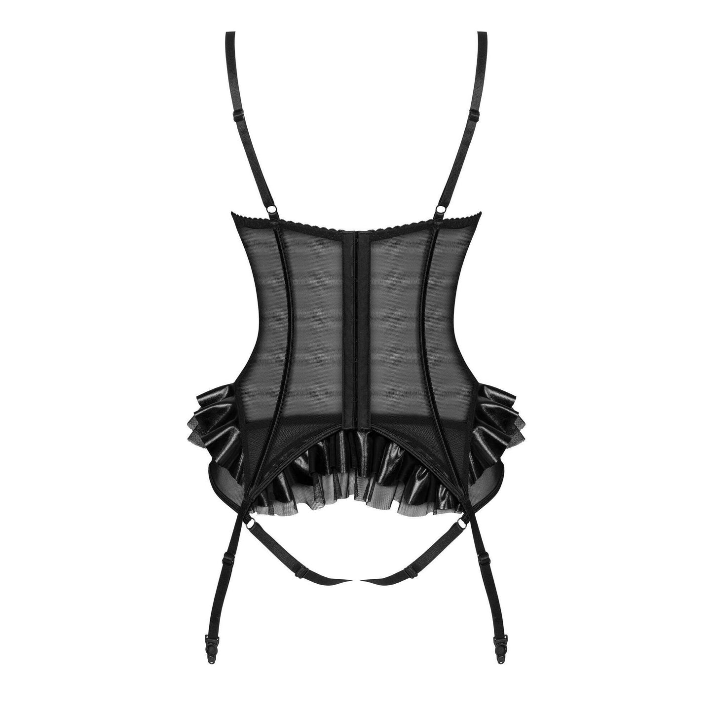 BEAUTY NIGHT FASHION RAFAELLA CORSET AND THONG BLACK