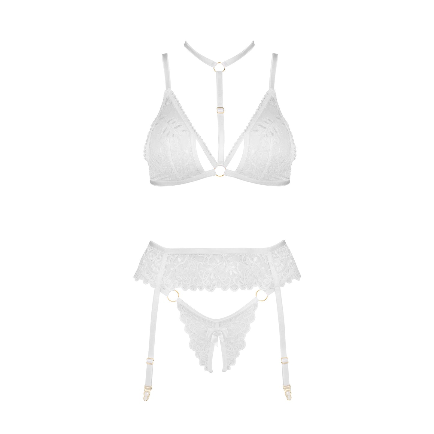 BEAUTY NIGHT FASHION NOEMI 3 PIECE SET WHITE