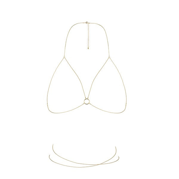THE MAGNIFIQUE COLLECTION BODY CHAIN BRA BIJOUX INDISCRETS GOLDEN