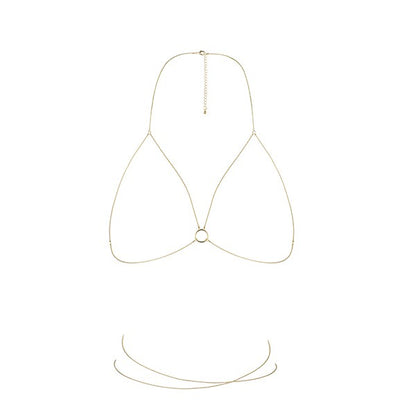 THE MAGNIFIQUE COLLECTION BODY CHAIN BRA BIJOUX INDISCRETS GOLDEN