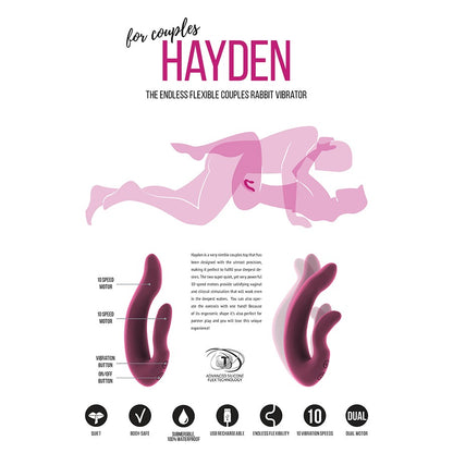 JIL HAYDEN RECHARGEABLE VIBRATOR TESTER PINK