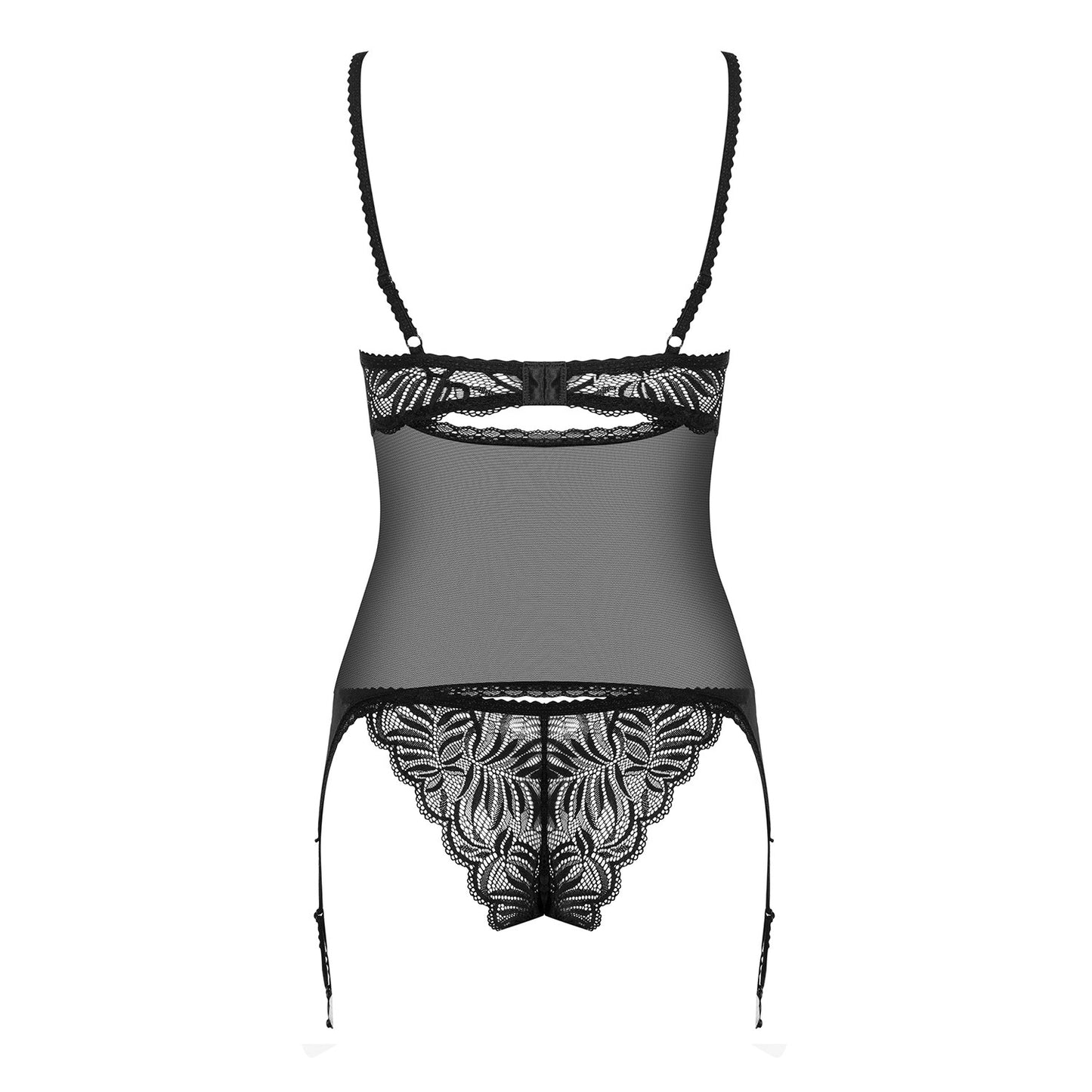 OBSESSIVE CONTICA CORSET AND PANTY BLACK