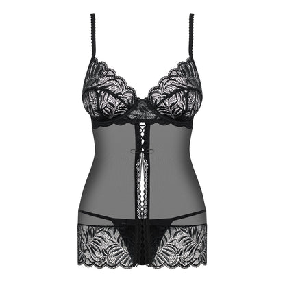 OBSESSIVE CONTICA BABYDOLL AND THONG BLACK